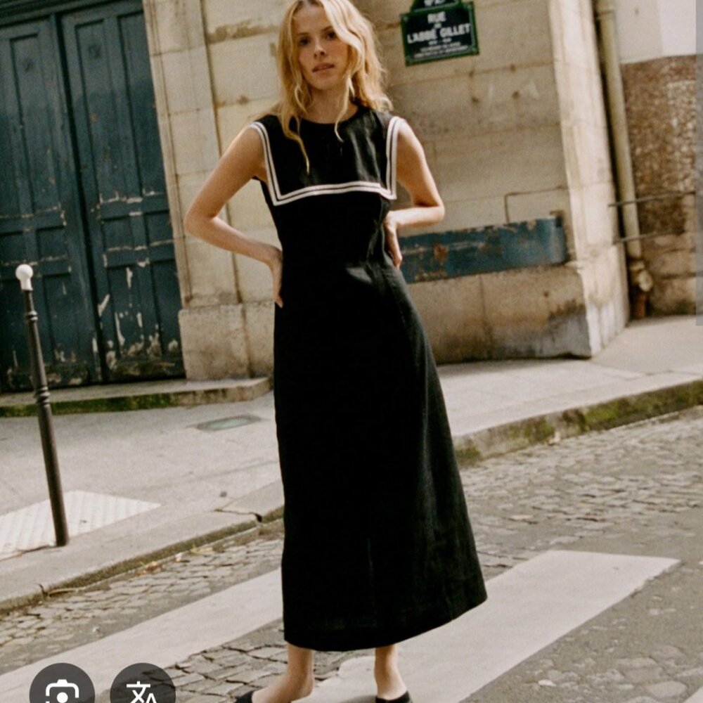 Doen Black Matilda Dress Size 2